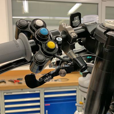 Motorbike Brake Kit Installed